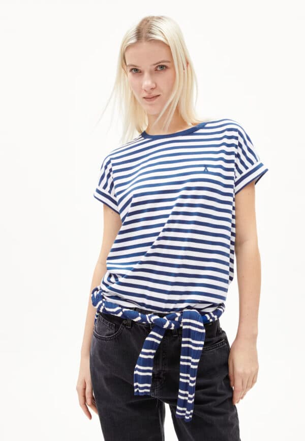 Armed Angels T-shirt Idaara Stripes Lapis Blue