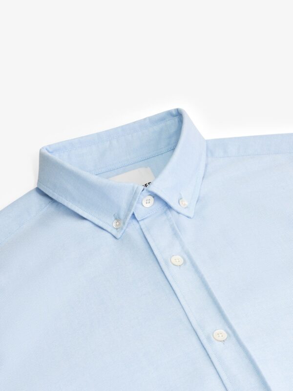 Van Harper - Organic Cotton Button Down Oxford Shirt - Light Blue