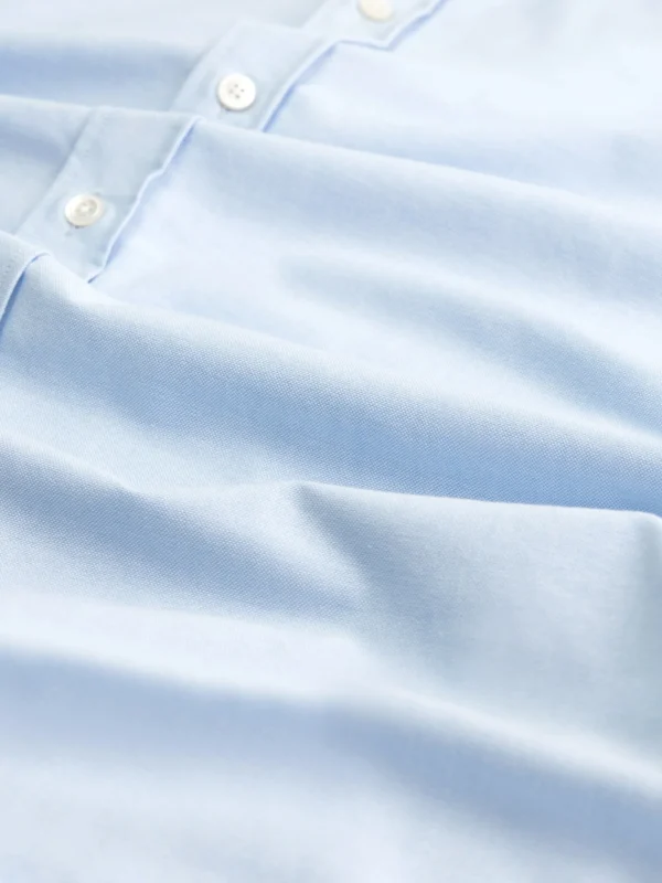 Van Harper - Organic Cotton Button Down Oxford Shirt - Light Blue