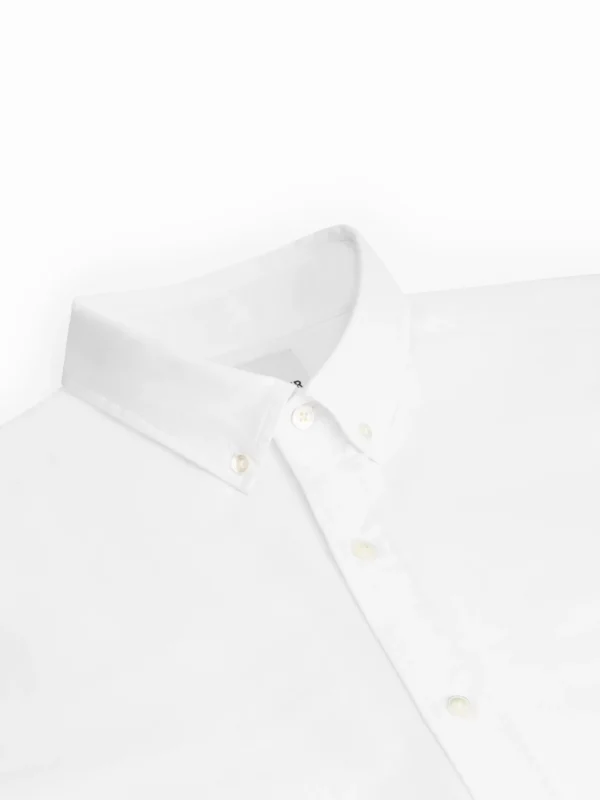 Organic Cotton Button Down Oxford Shirt - White