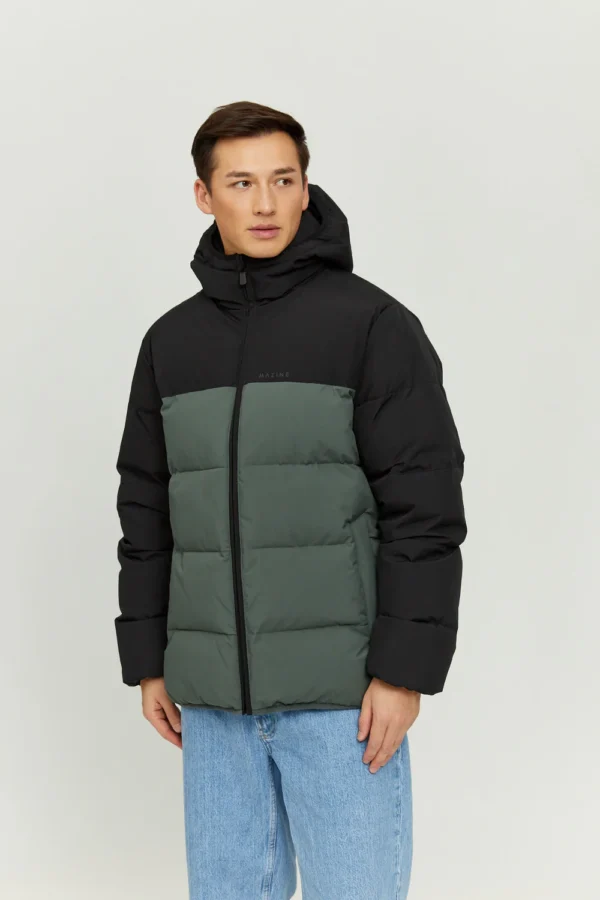 Mazine - Kyle Puffer Jacket - Black/Bottle