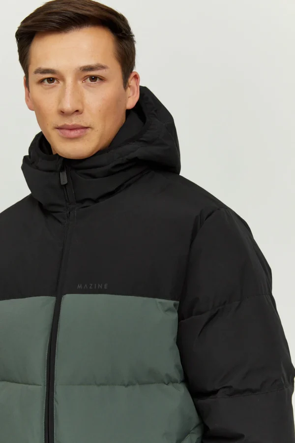 Mazine - Kyle Puffer Jacket - Black/Bottle