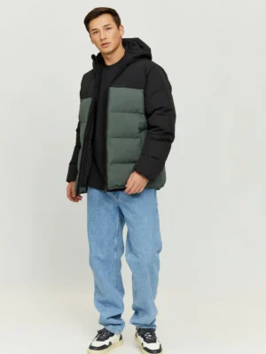 Mazine - Kyle Puffer Jacket - Black/Bottle