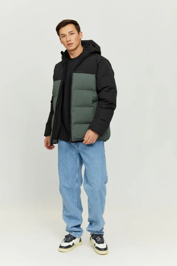 Mazine - Kyle Puffer Jacket - Black/Bottle