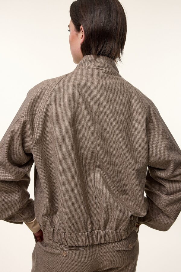 Femmes du Sud - Jacket Simone Pied de Poule - Taupe