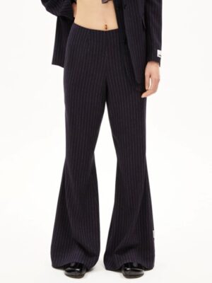 Armed Angels - Broek Phaamina Pinstripe - Night Sky-White