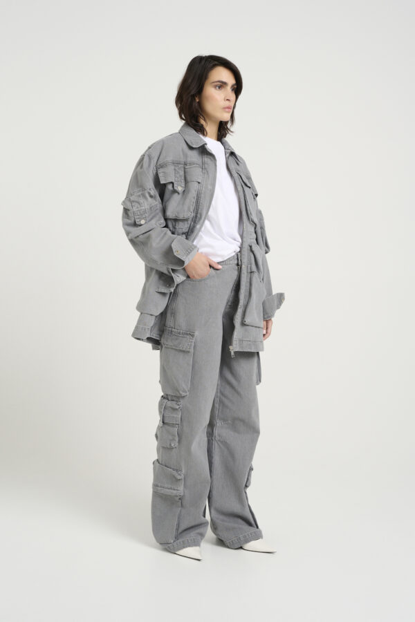 Gestuz - NynneGZ Shirt Jacket - Light Grey Wash