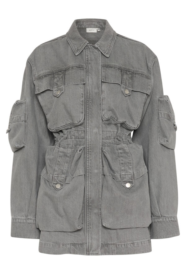 Gestuz - NynneGZ Shirt Jacket - Light Grey Wash