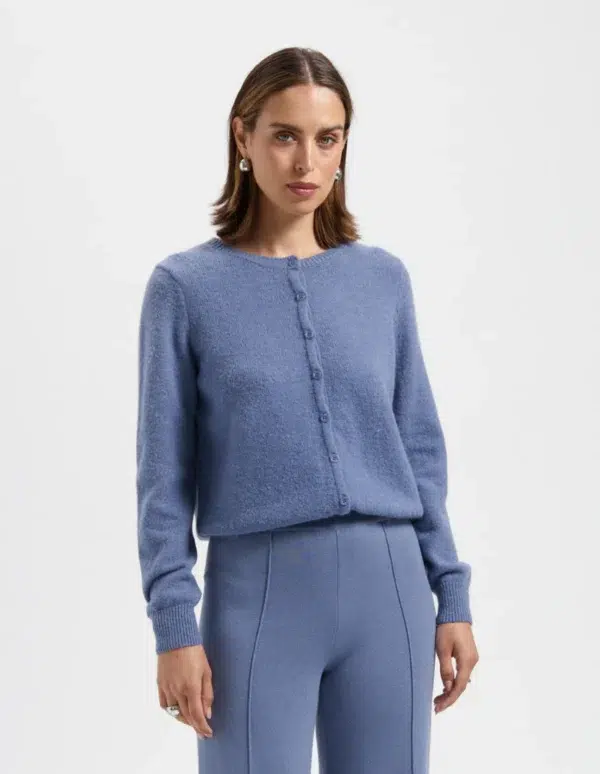 Avec Ēlan - Mo Cardigan - Faded Blue