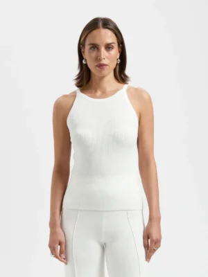 Avec Ēlan - Olivia Top - Winter White