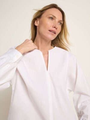 Lanius - Organic cotton blouse - wit