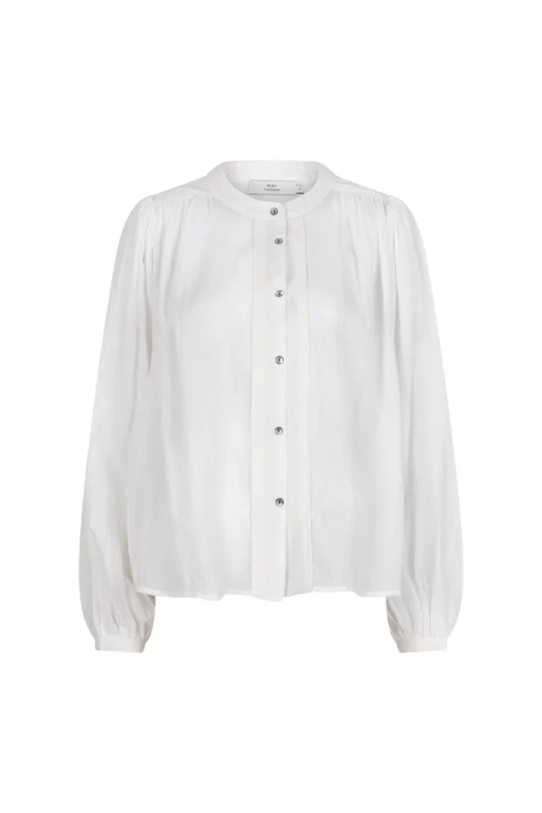 Ruby Tuesday - ilene geplooide blouse - Wit