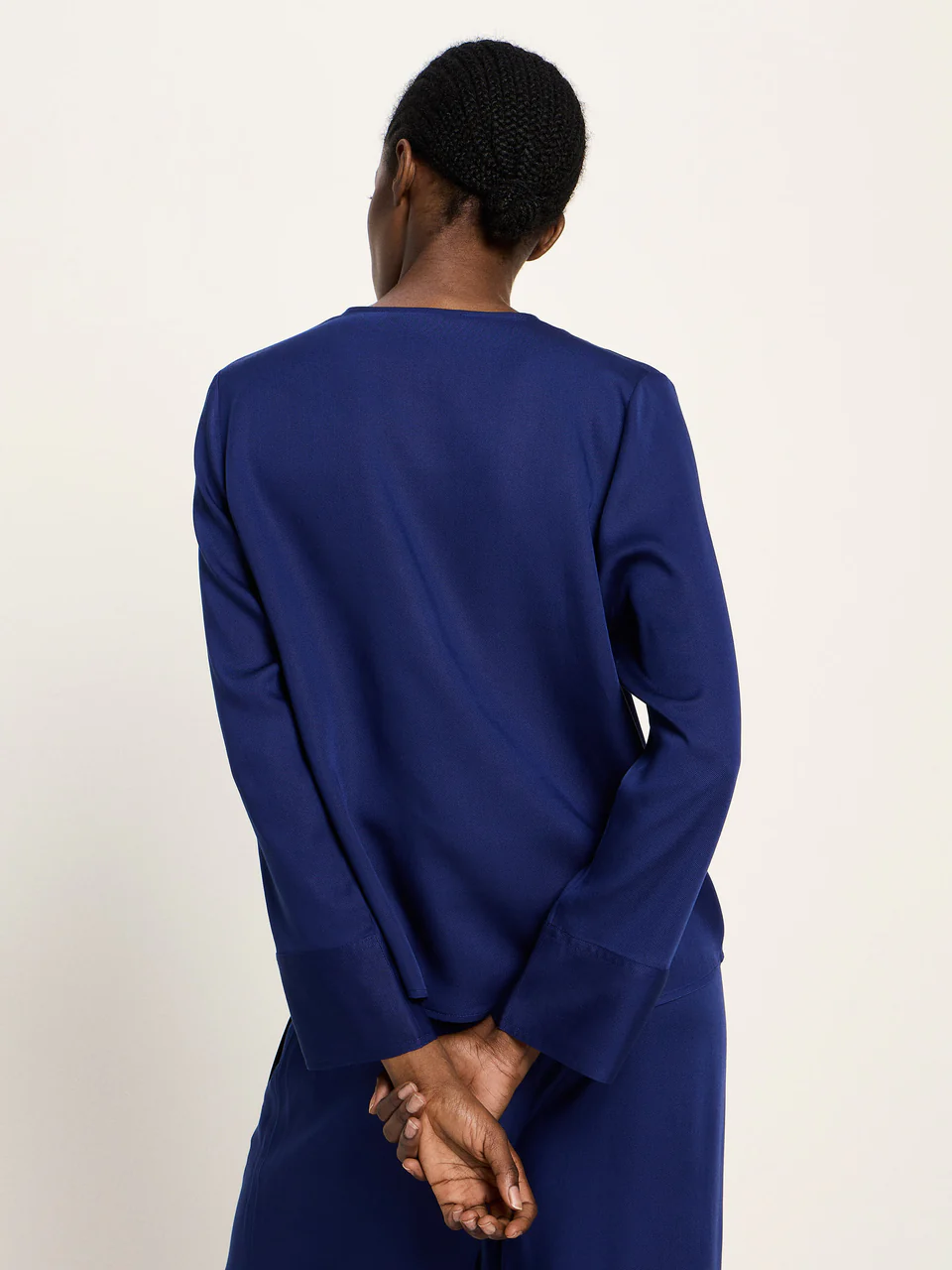 Lanius - Blouse van TENCEL - Purple Blue