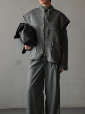 Club l'Avenir - Rhys'CL Waistcoat - Grey Melee