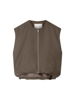 Club l'Avenir - Waistcoat Jilva'CL - Coffee