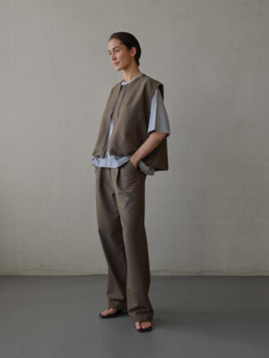 Club l'Avenir - Pantalon Jimy'CL - Coffee