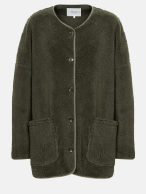 Âme Antwerp - Hannah Teddy Oversized Jacket - Dark Green