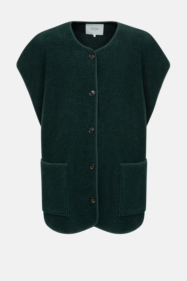 Âme Antwerp - Ines Wooly Jacket - Dark Green