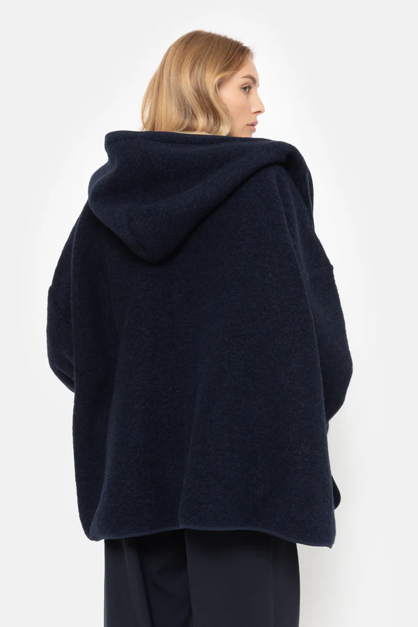 Âme Antwerp - Kenji Wooly Hoodie Jacket - Navy Blue