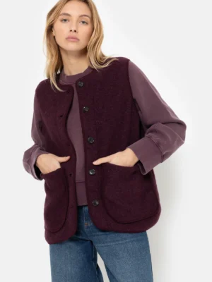 Âme Antwerp - Madison Sleeveless Jacket | Plum