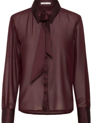 Gestuz - GZlynne blouse met afneembare roos/sjaal - Aronia
