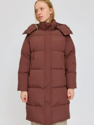Mazine - Oversized Puffer Coat - Deep Mahogany