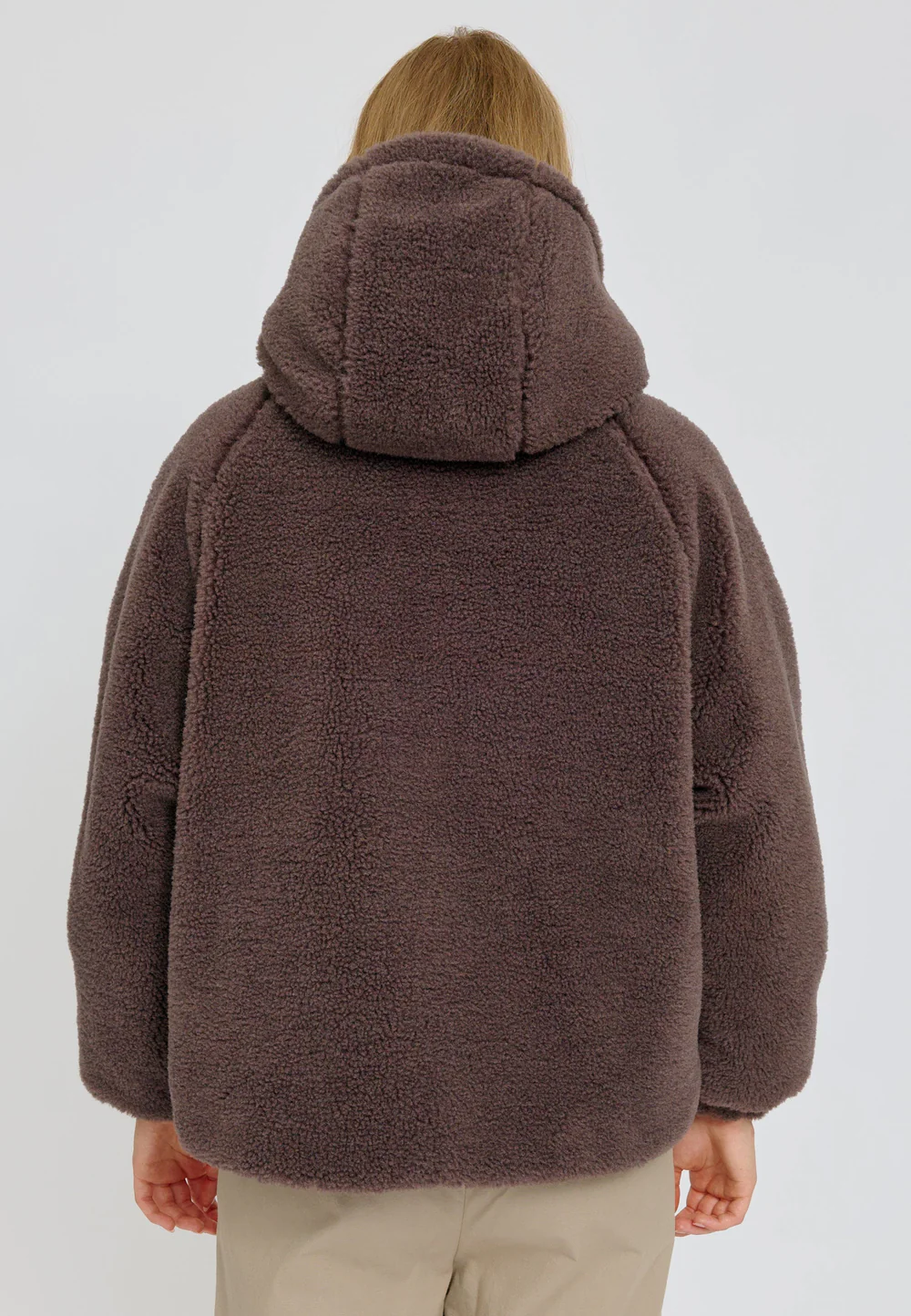 Mazine - Faux-Fur Hooded Jacket - Eggplant