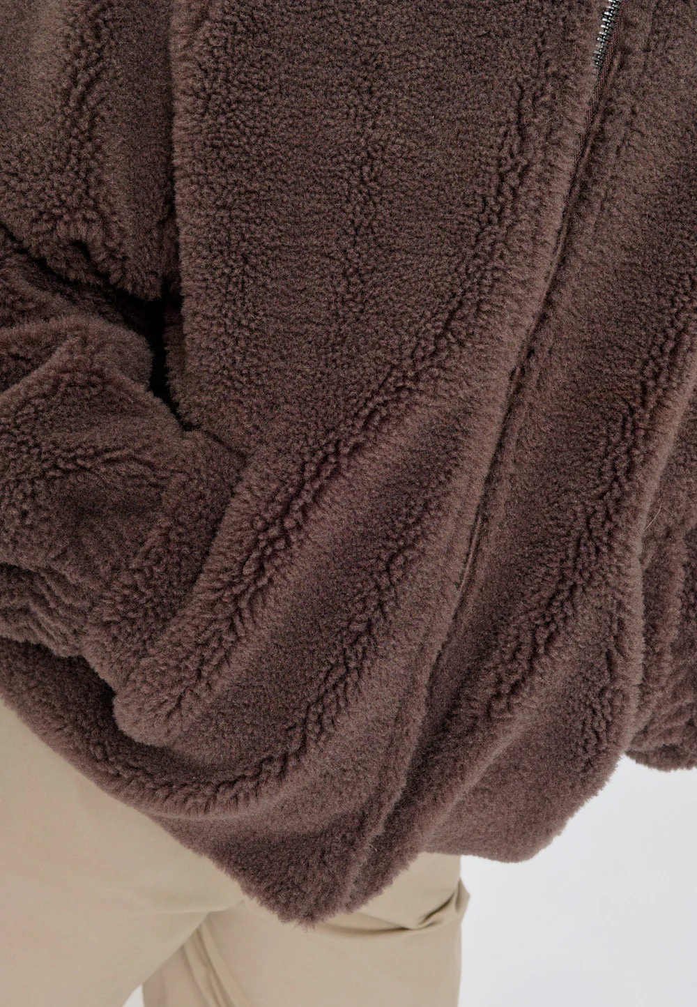 Mazine - Faux-Fur Hooded Jacket - Eggplant