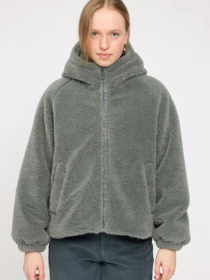 Mazine - Faux-Fur Hooded Jacket - Light Bottle