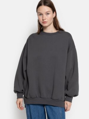 Âme Antwerp - Ulla Oversized Sweatshirt - Dark Plain Grey