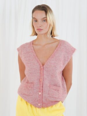 TWNS the label - Castlerock Sleeveless vest - Old Pink