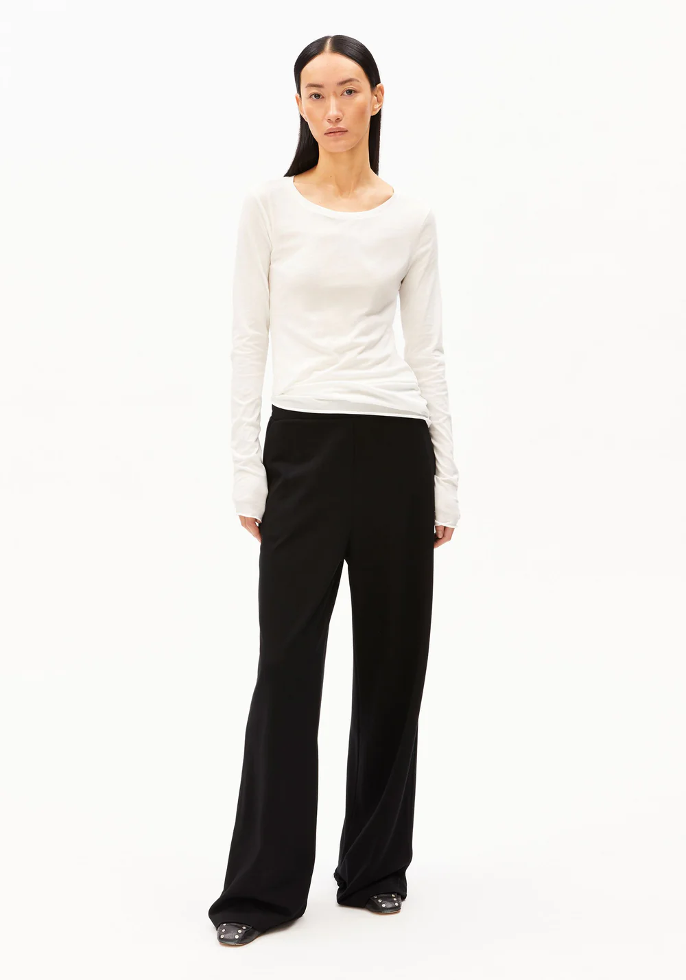 Armed Angels - T-shirt lange mouw Einiaara - Off White