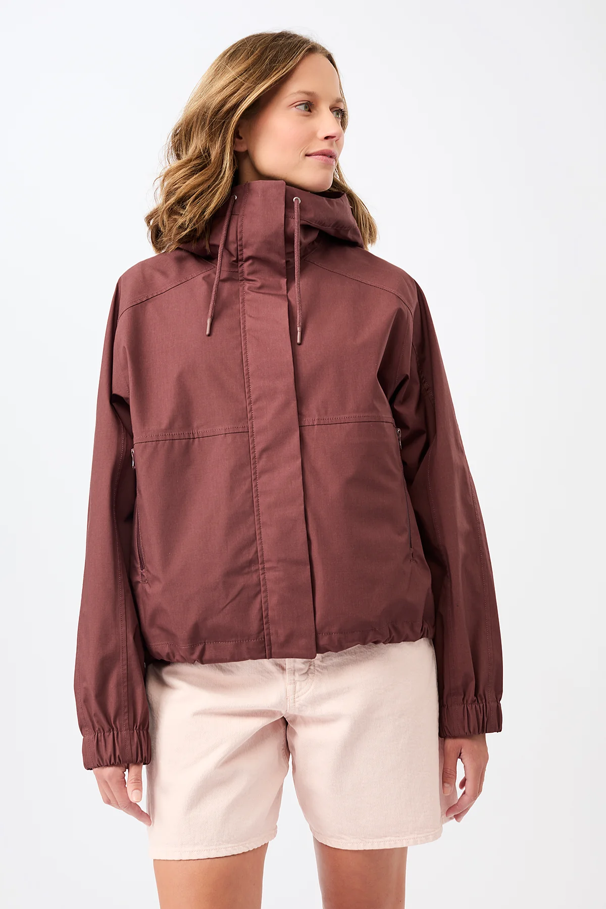 LangerChen - Rain Jacket Chevak - Rubywood