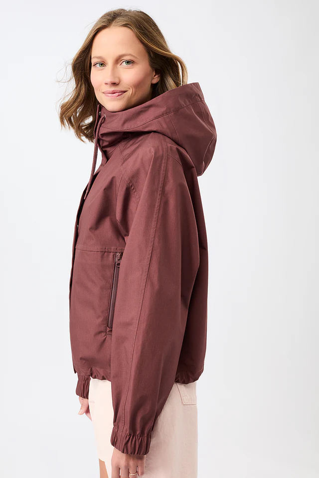 LangerChen - Rain Jacket Chevak - Rubywood