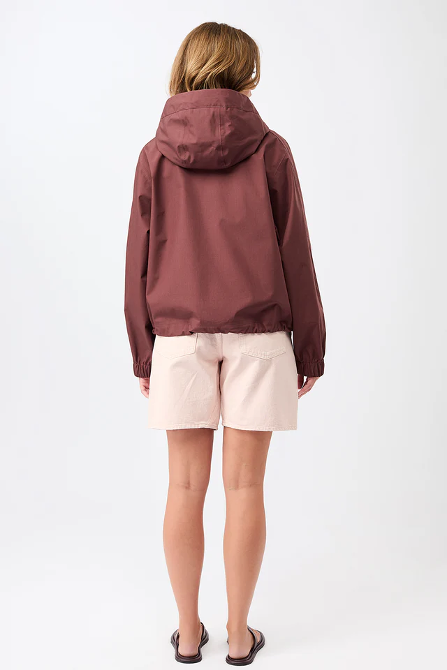 LangerChen - Rain Jacket Chevak - Rubywood