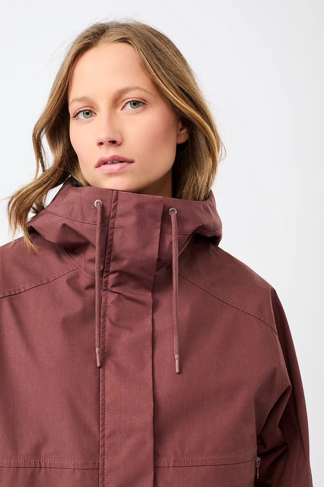 LangerChen - Rain Jacket Chevak - Rubywood