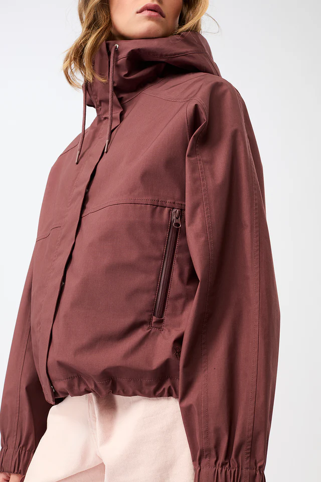 LangerChen - Rain Jacket Chevak - Rubywood