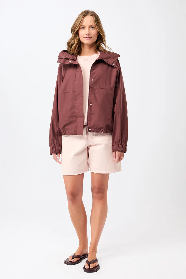 LangerChen - Rain Jacket Chevak - Rubywood
