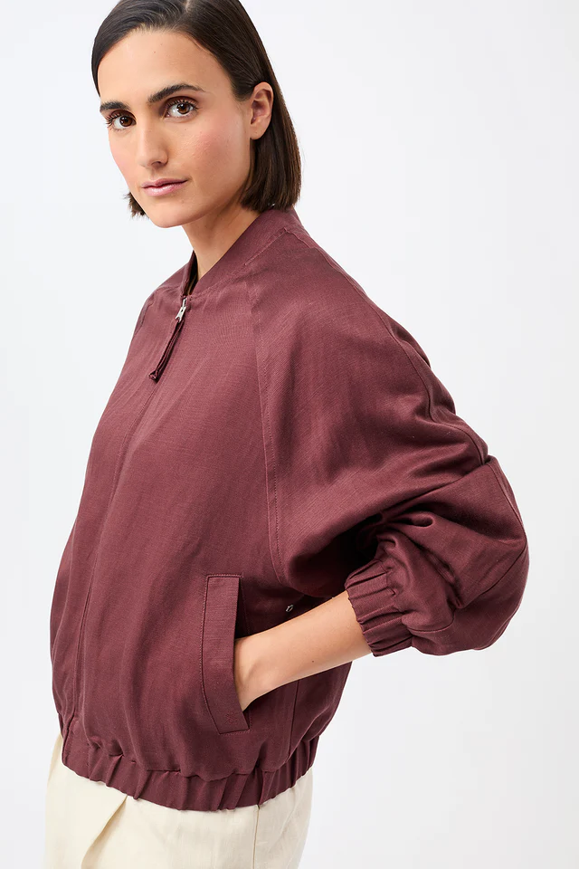LangerChen - Tencel Bomber Jack Noora - Rubywood