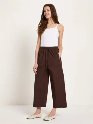 Lanius - Wijde broek van Katoen - Chocolate