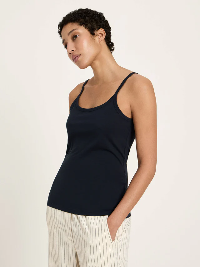 Lanius - Tank Top van Katoen - Onyx