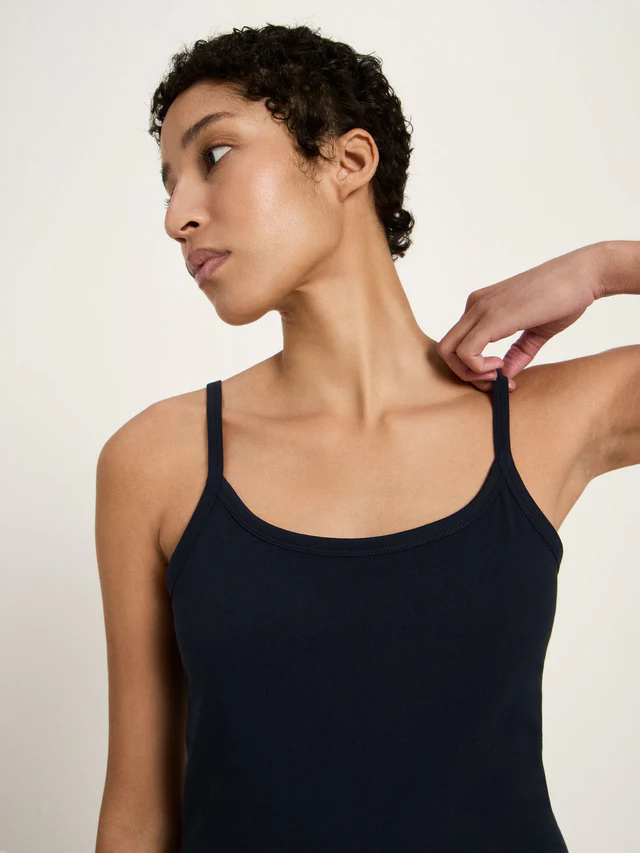 Lanius - Tank Top van Katoen - Onyx