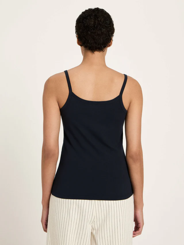 Lanius - Tank Top van Katoen - Onyx