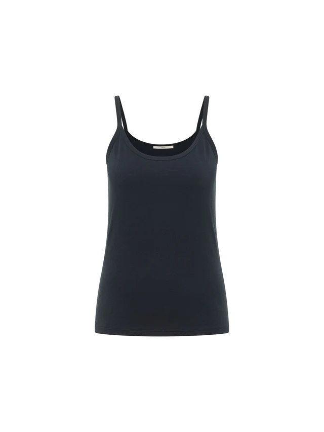 Lanius - Tank Top van Katoen - Onyx