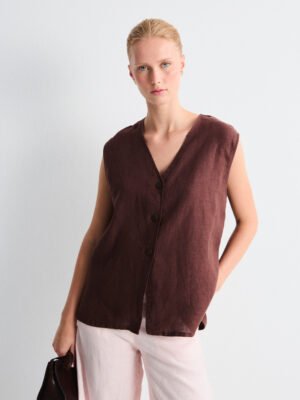 MUS & BOMBON - Arani vest - Brown