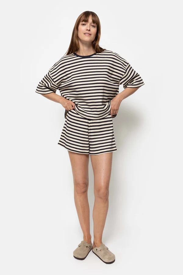 Âme Antwerp - Klaxon T-Shirt - Blue/Ecru