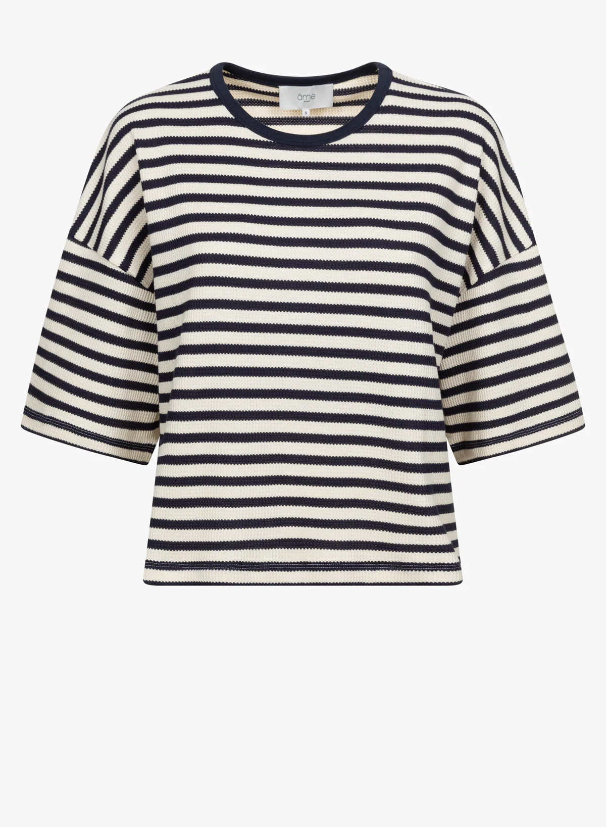 Âme Antwerp - Klaxon T-Shirt - Blue/Ecru