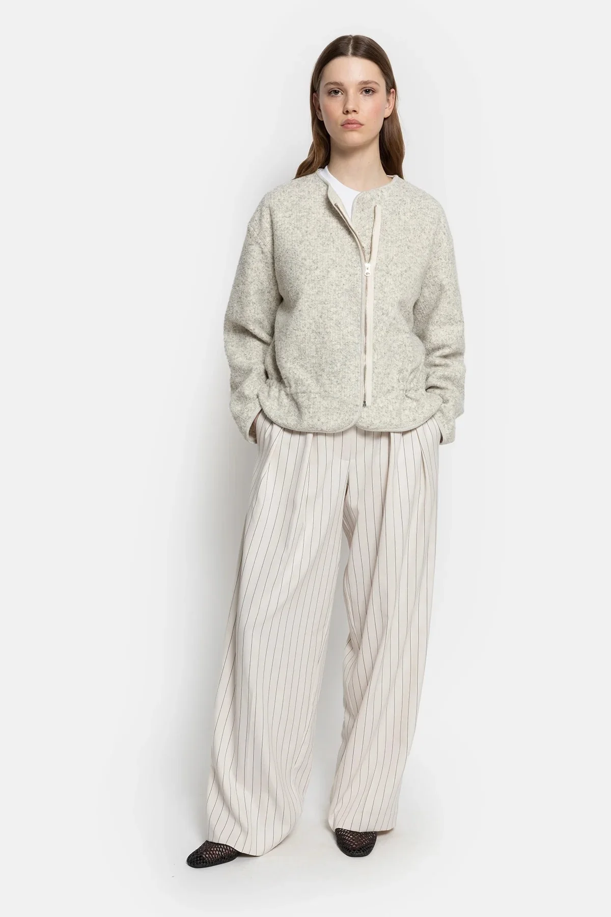 Âme Antwerp - Need Wooly Jacket - Light Marled Grey