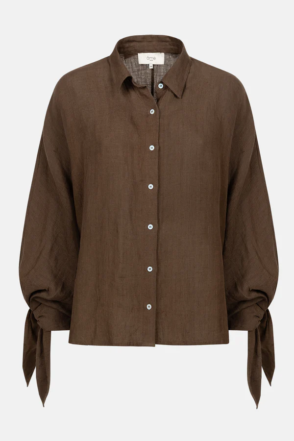 Âme Antwerp - Nugget Linnen Blouse - Brown