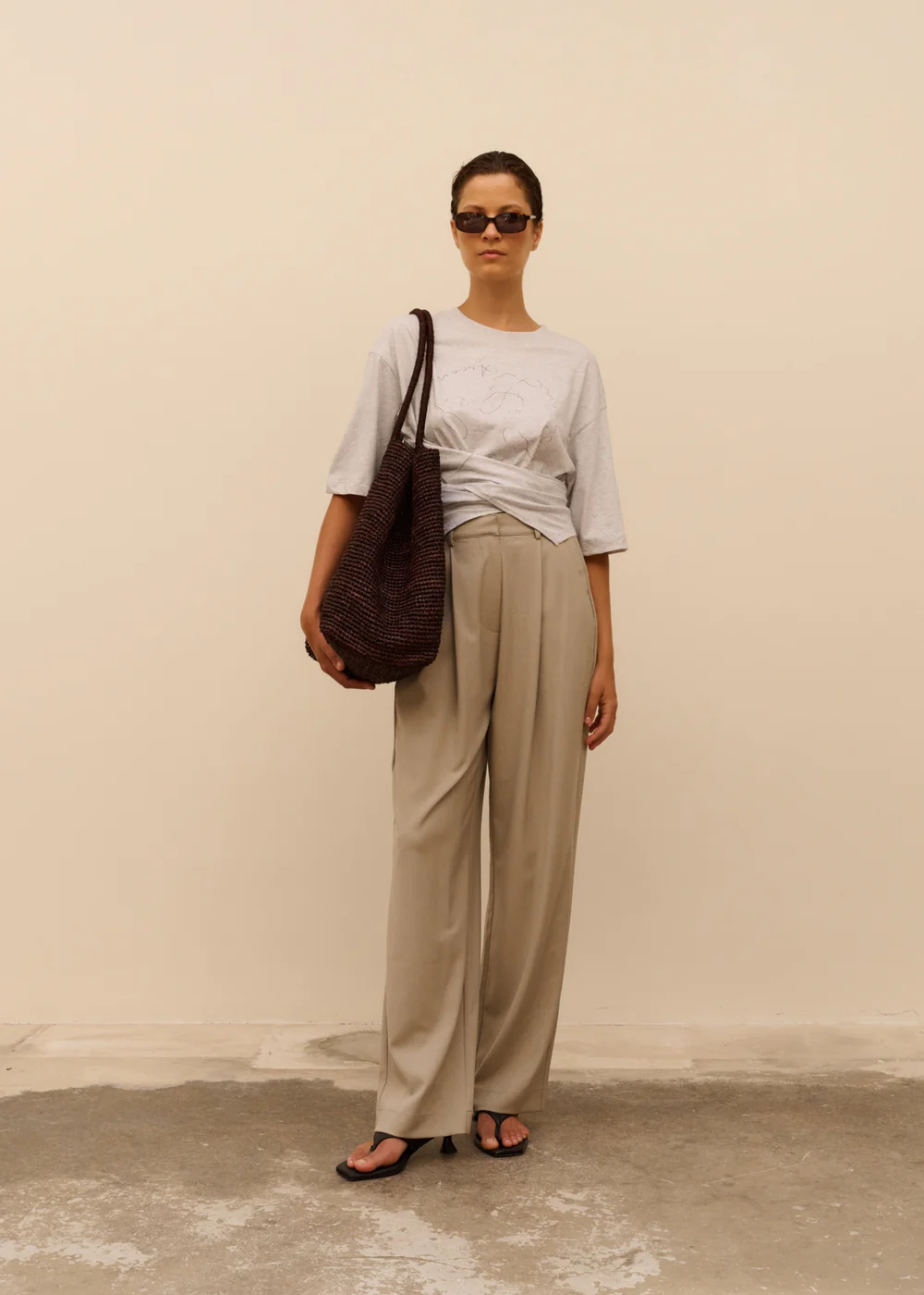 Club l'Avenir - Pantalon Taz'CL - Green Taupe